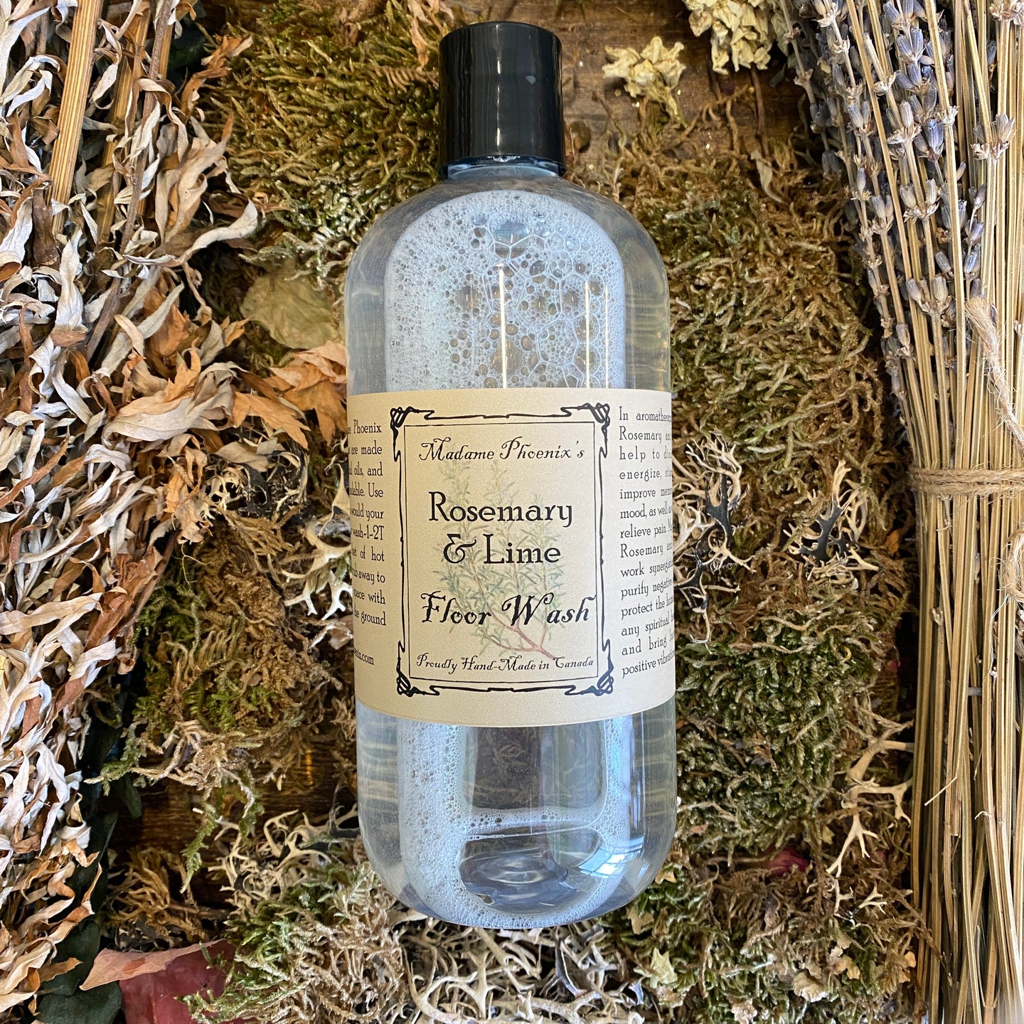 Rosemary and Lime All Natural Spiritual Aromatherapy Floor Wash - 1,000ml