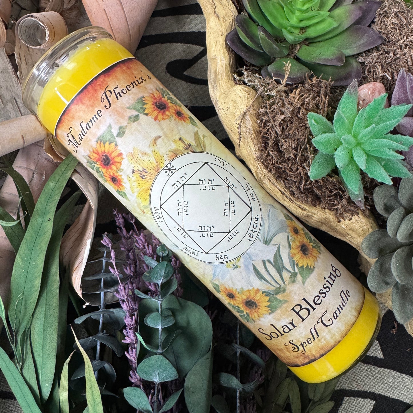 Planetary Magic Solar Blessing candle