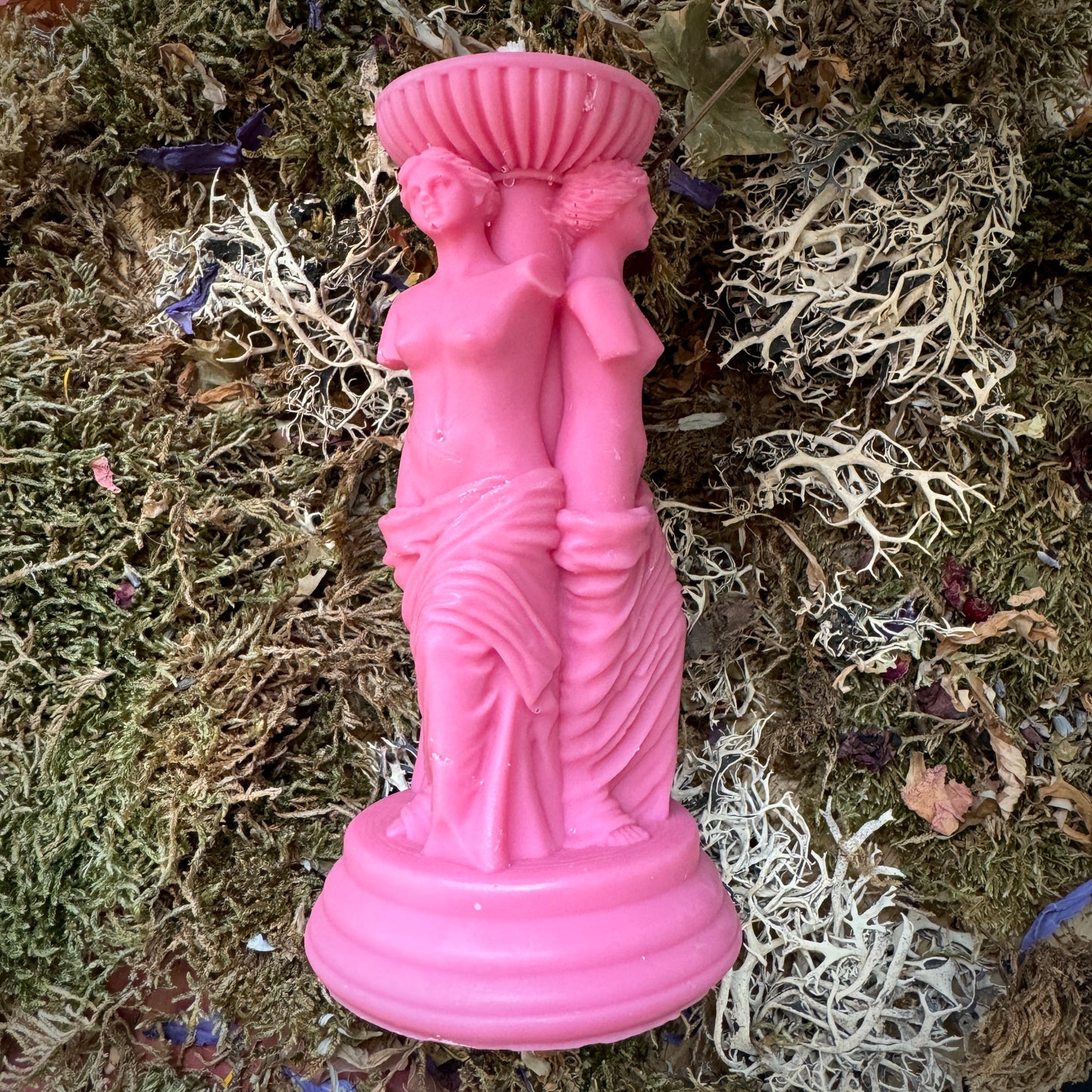 Triple Goddess Shaped Candle