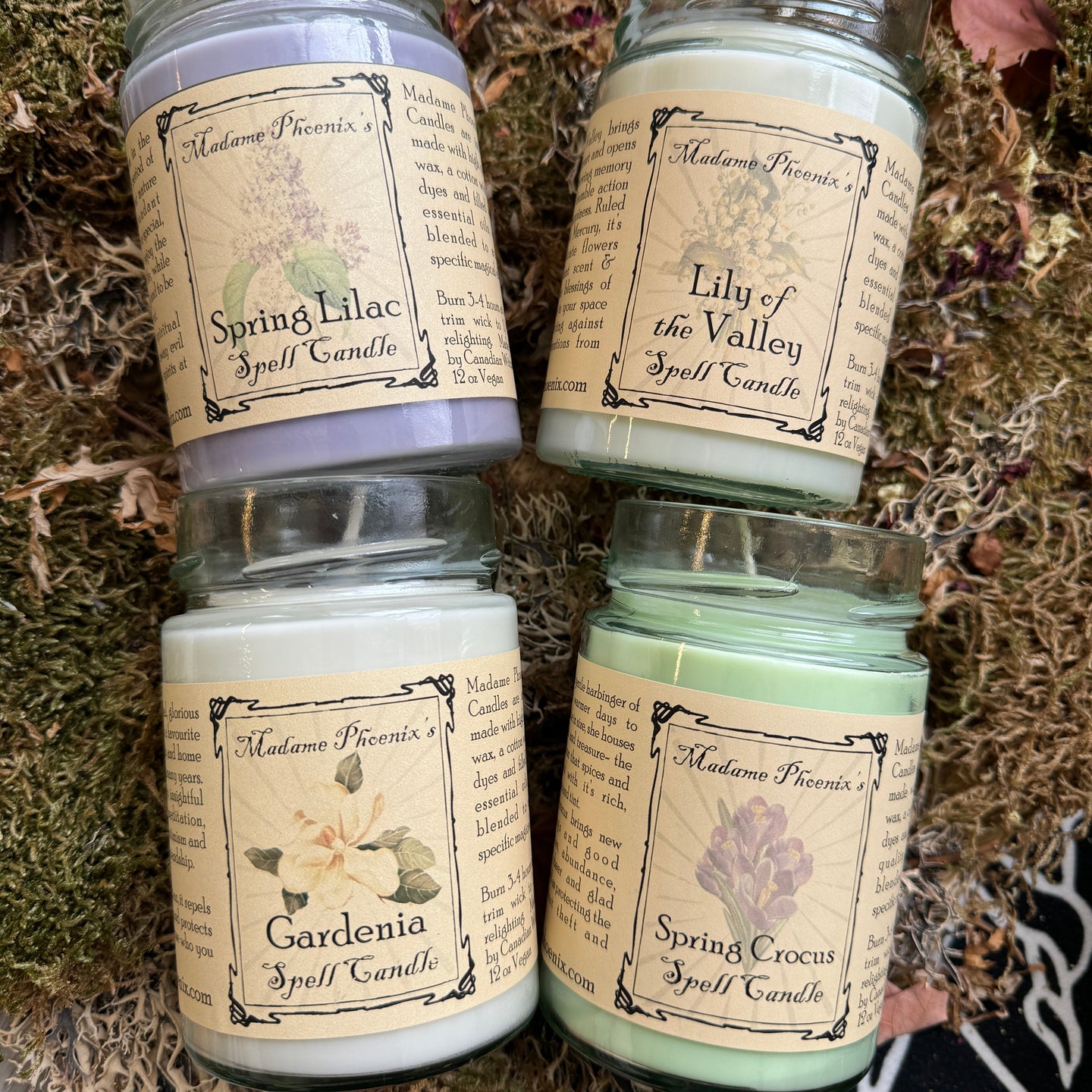 Spring Blessing Flower Candles (Full Set 12oz)