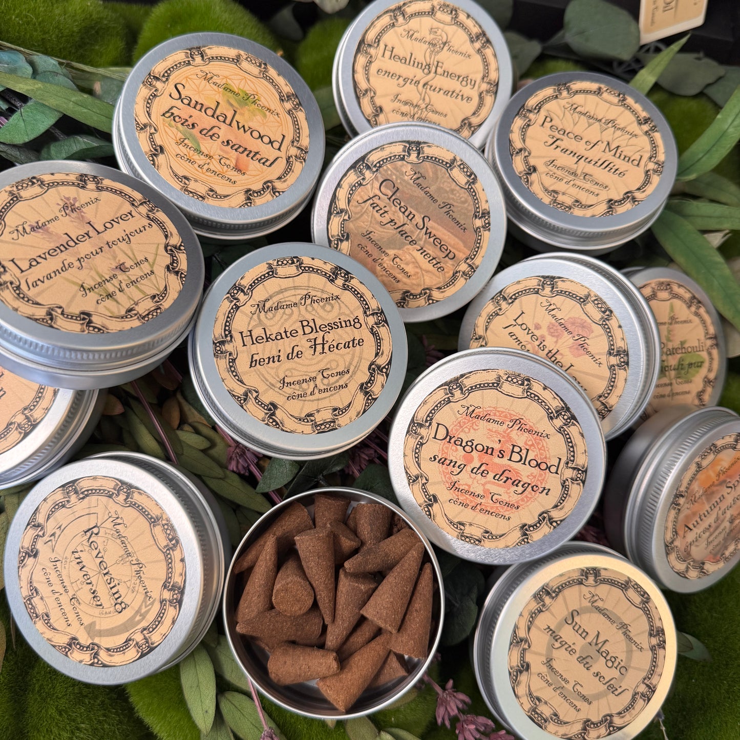 Cone Incense - 1 Tin of 12 Cones