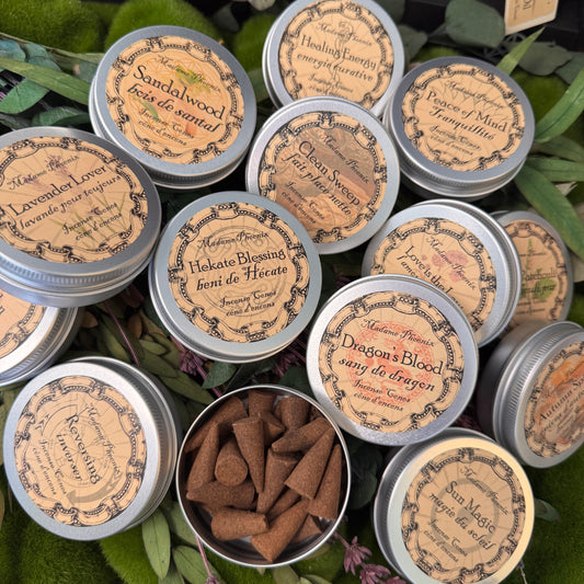 Cone Incense - 1 Tin of 12 Cones