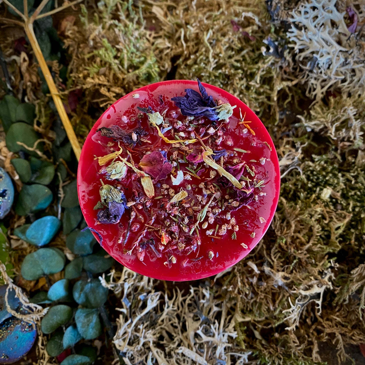 Persephone Altar Candle | Spring Blessing Chunky Pillar Candle