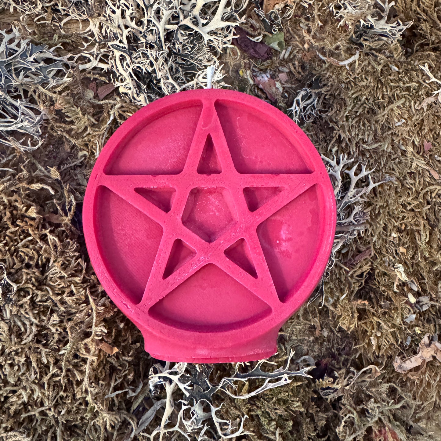 Sacred Pentacle Shaped Altar Candle
