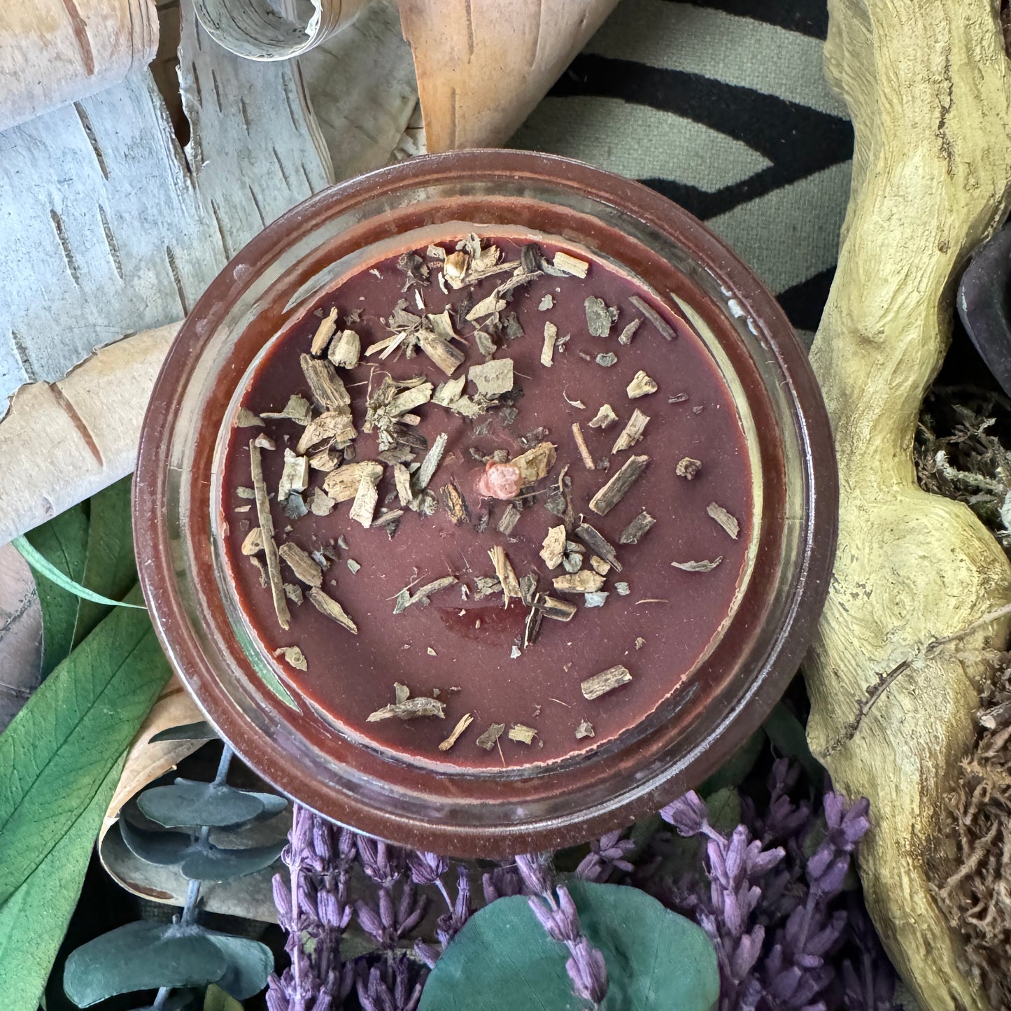 Patchouli Love & Prosperity All Natural Herbal Blessing Candle