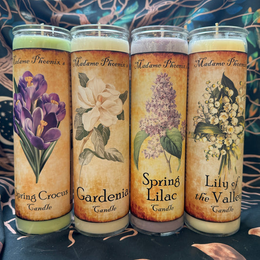 Bougies de fleurs de bénédiction du printemps
