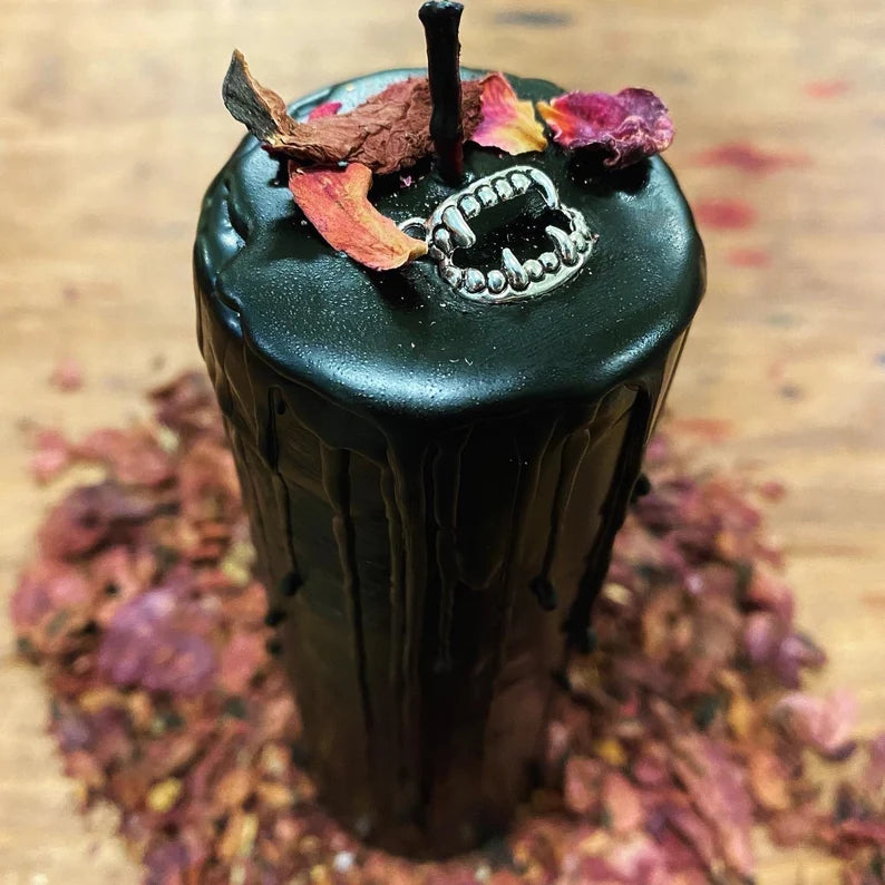 Kiss of the Dark Tall Pillar Candle