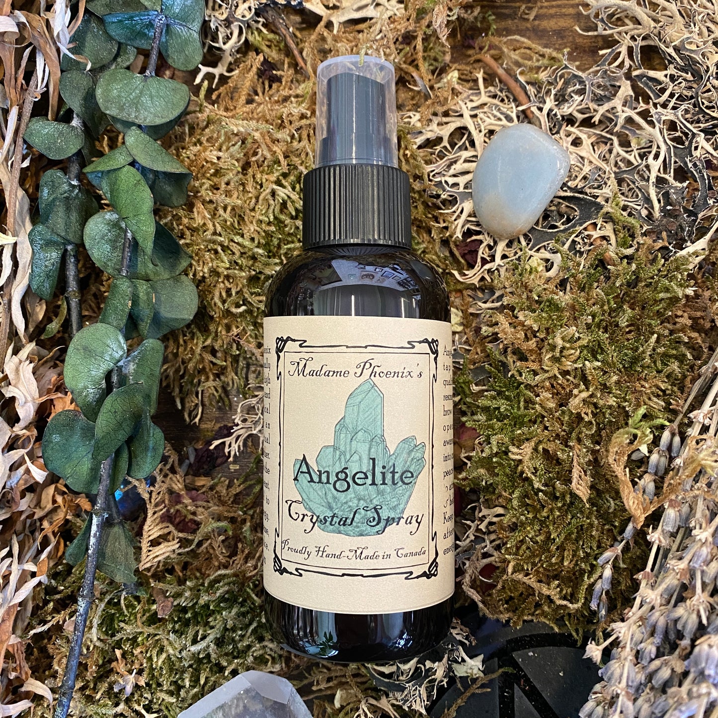 Angelite Crystal Smokeless Incense Spray