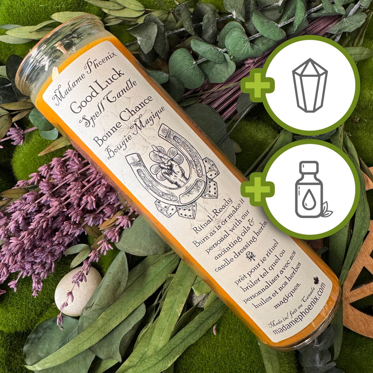 Good Luck 7 Day Candle - Customizable!