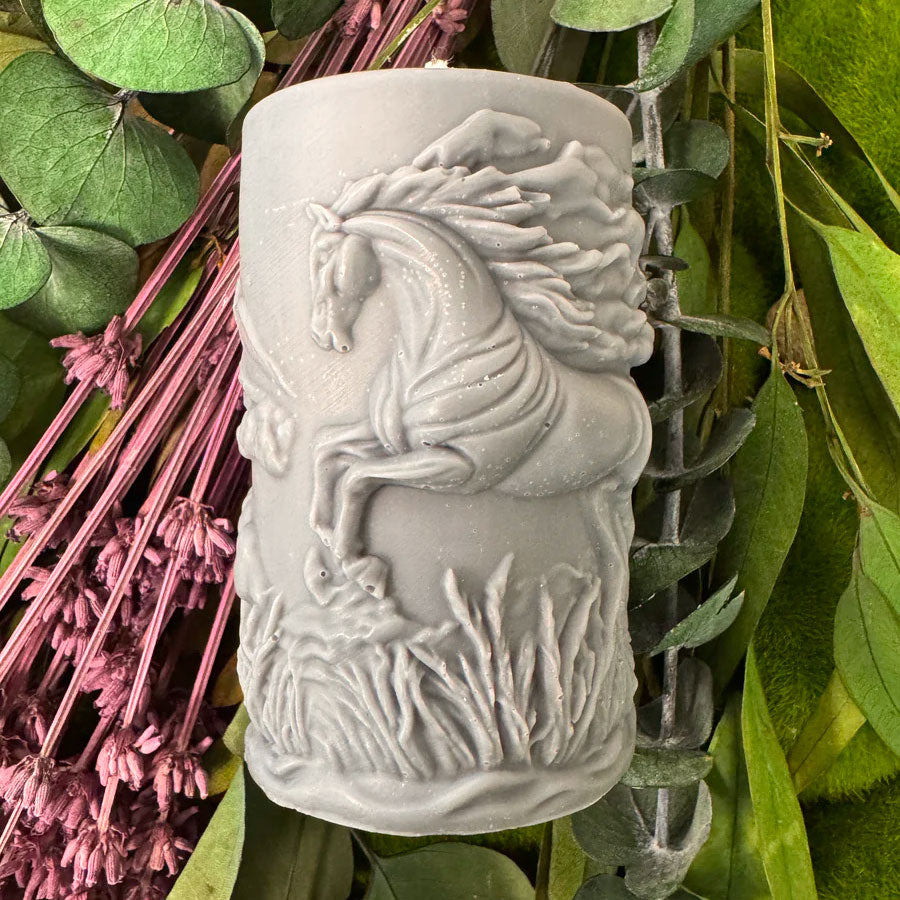 Horse Spirit Shaped Pillar Candle