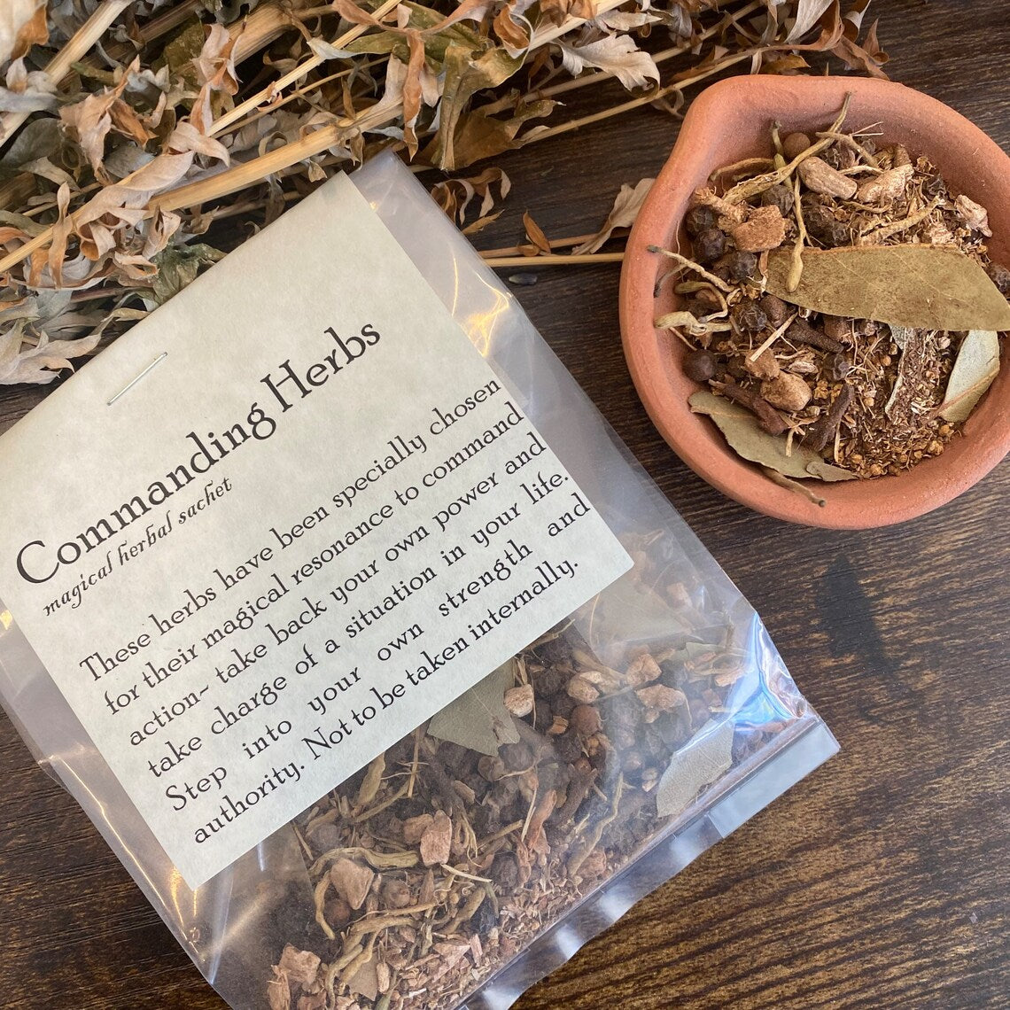Mélange d'herbes magiques : herbes dominantes