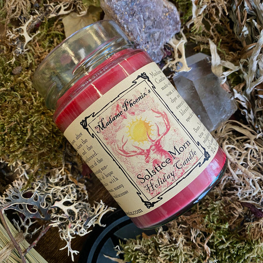 Bougie de bénédiction des fêtes Solstice Morn Yule