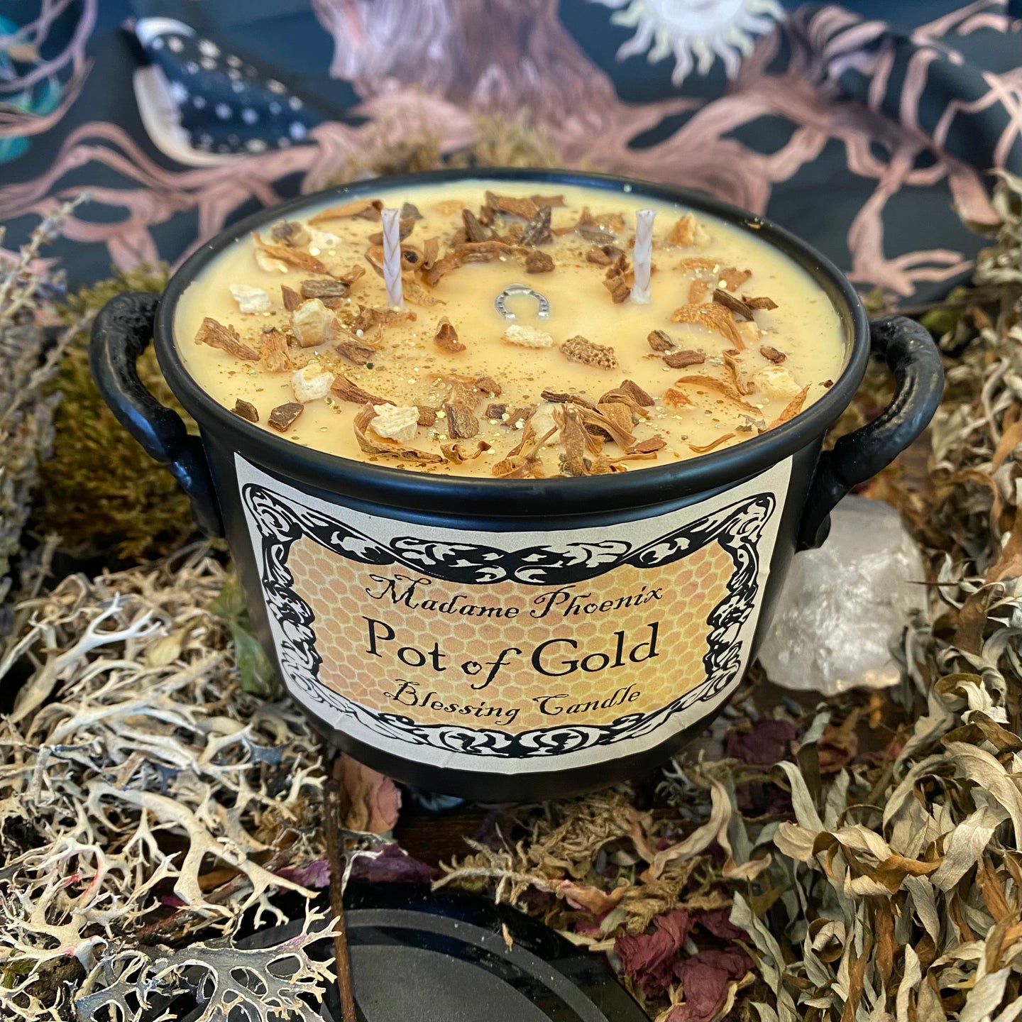 Pot of Gold Abundance & Prosperity Cauldron Candle