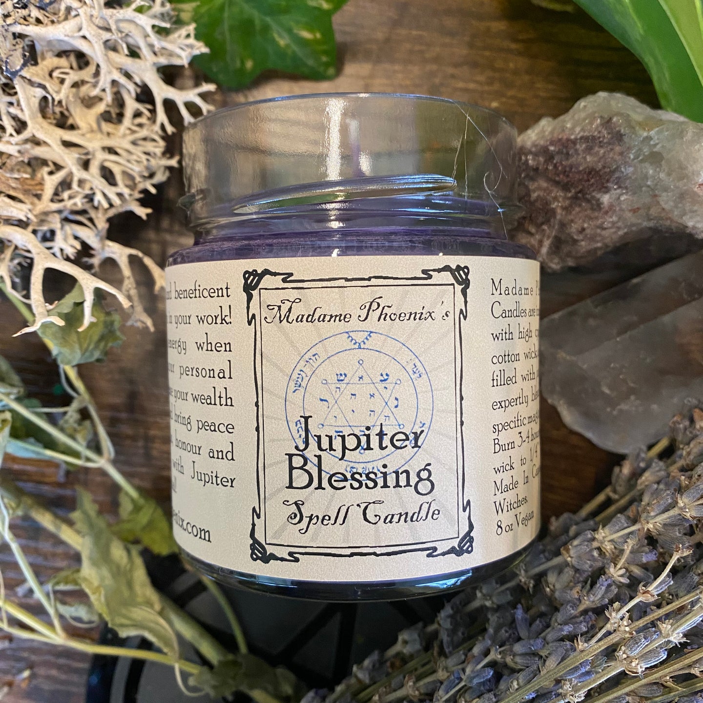 Planetary Magic Jupiter Blessing Spell Candle
