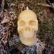 Load image into Gallery viewer, Beeswax Skull Candle
