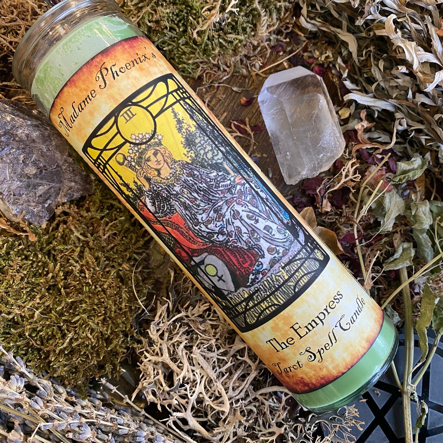 The Empress Tarot Card Ritual Spell Candle