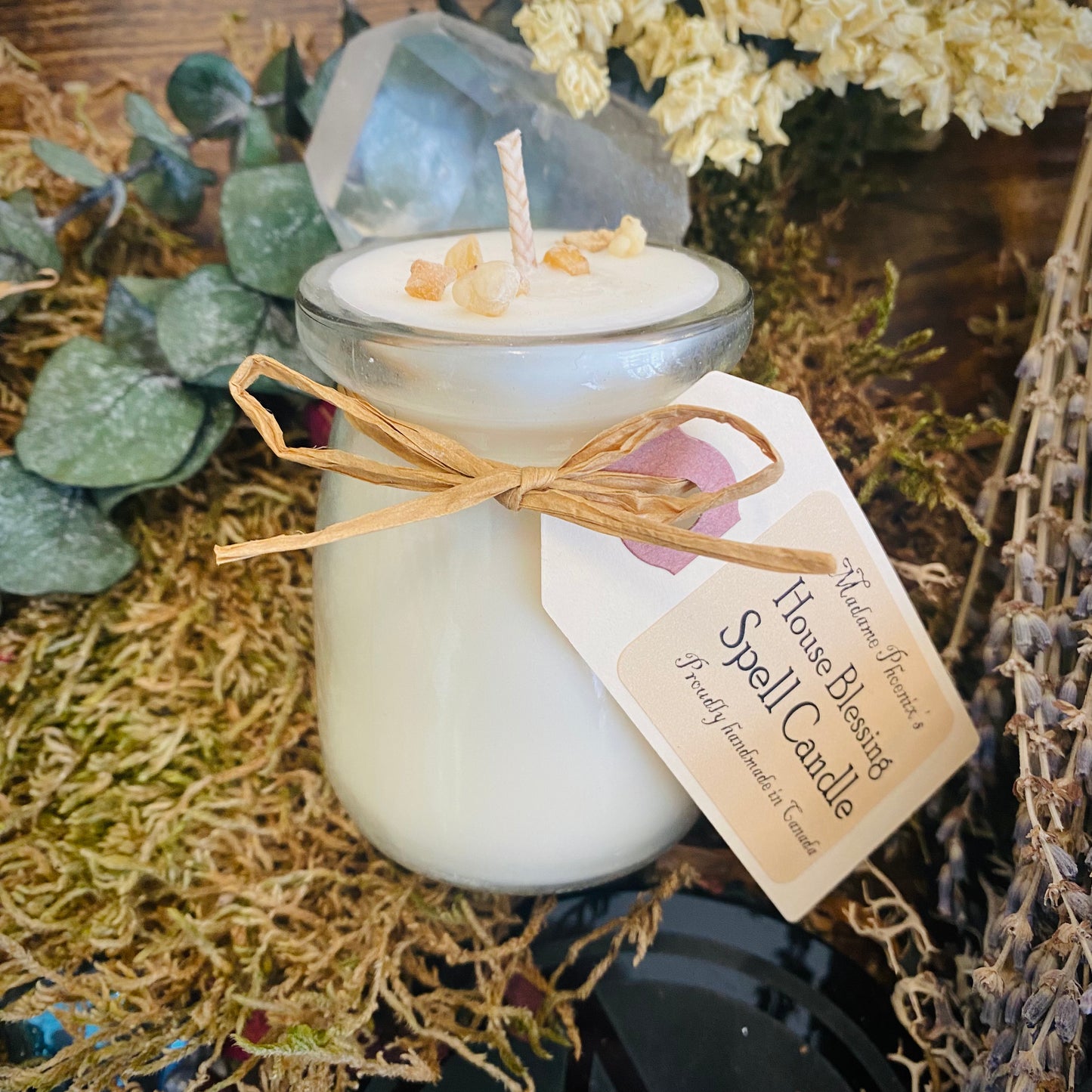 Mini bougies de sorts House Blessing avec mélange magique d’huiles essentielles