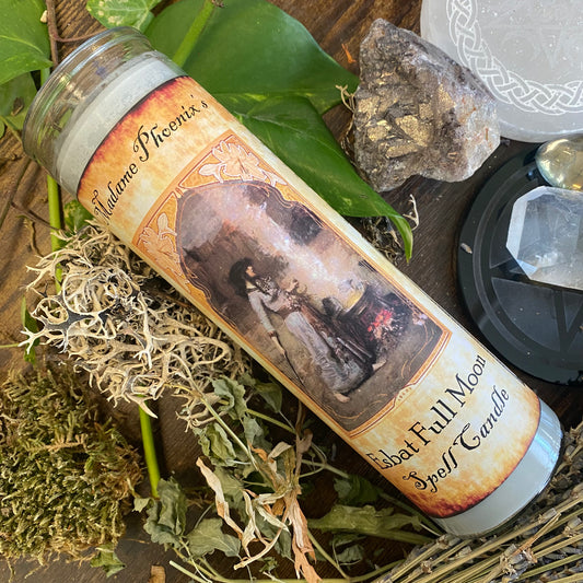 Esbat Full Moon Ritual Spell Candle
