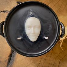 Load image into Gallery viewer, Black Mirror | scrying mirror | scrying bowl | ritual spell candle
