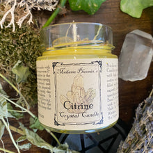Load image into Gallery viewer, Crystal Magic Citrine Spell Candle
