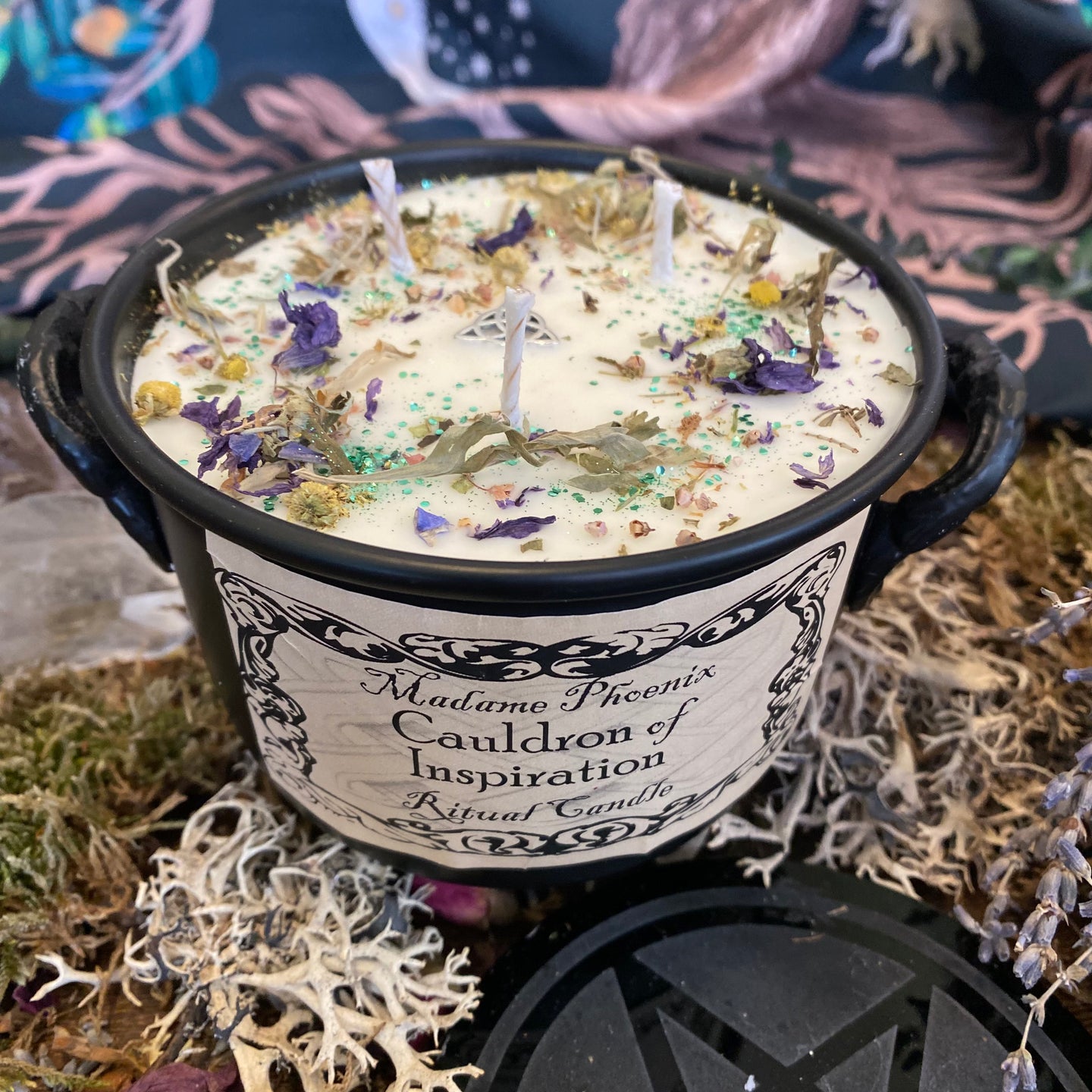 Cauldron of inspiration spell candles
