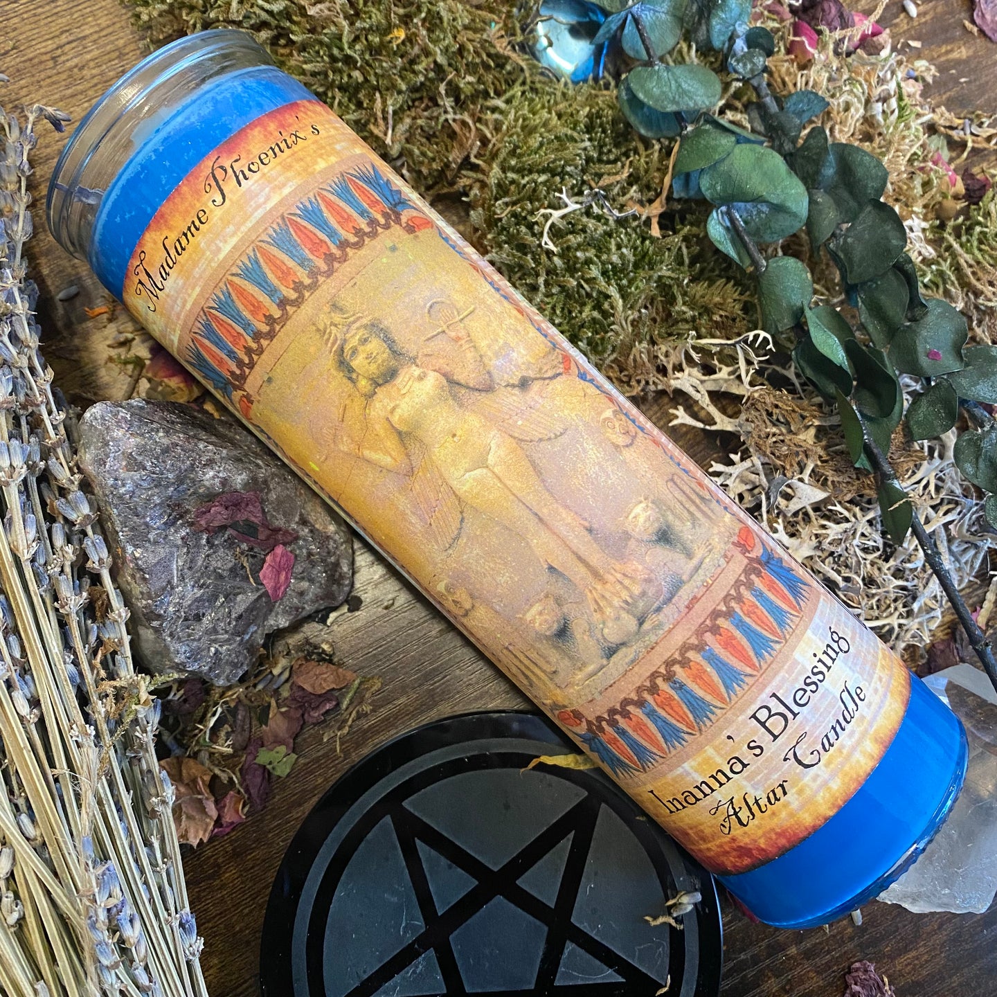 Inanna Goddess 7 Day Altar Candle