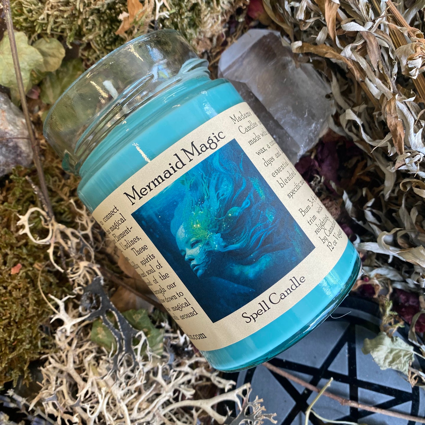 Mermaid Magic Water Spirit Altar Candle