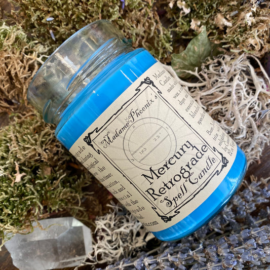 Planetary Magic Mercury Retrograde Spell Candle