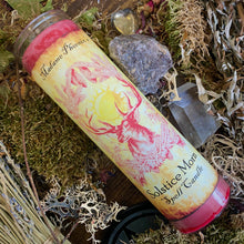 Load image into Gallery viewer, Solstice Morn Yule Holiday Blessing Candle
