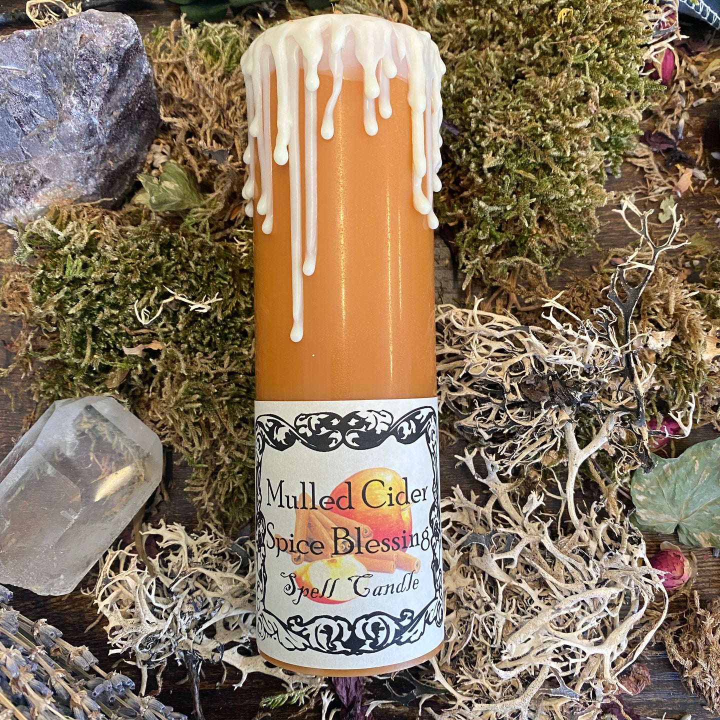 Mulled Cider House Blessing Fall and Winter Tall Pillar Candle