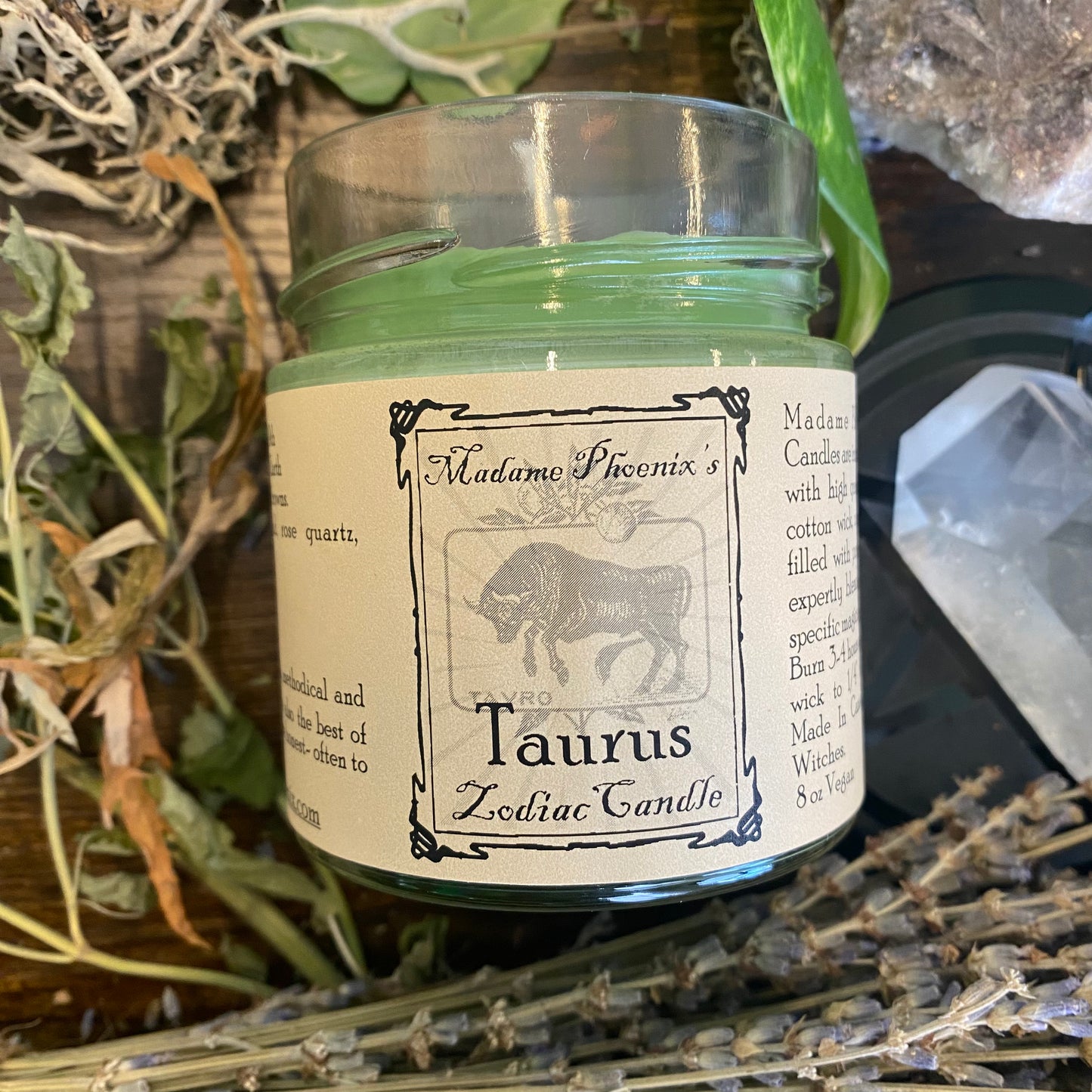 Bougie de sort de taureau magique du zodiaque
