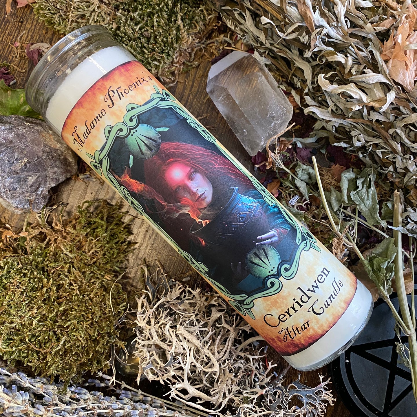 Cerridwen Goddess Spell Altar Candle