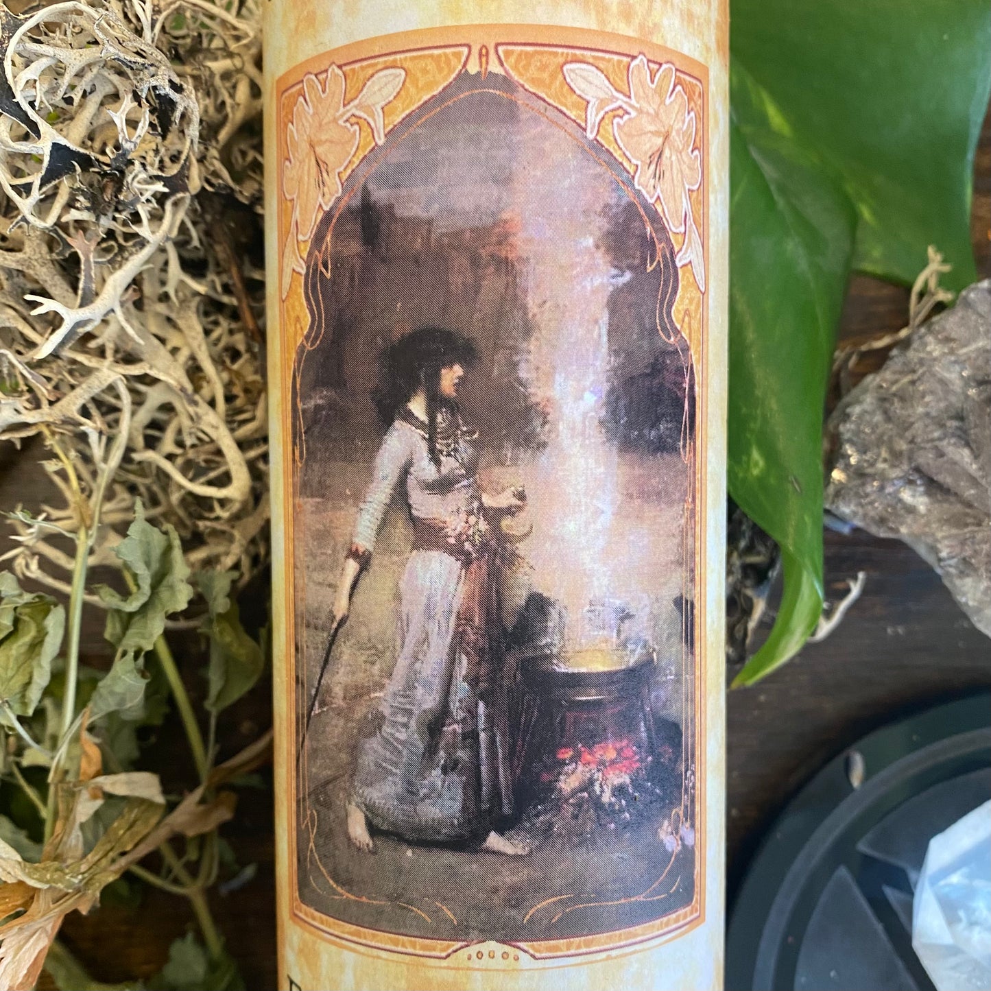 Bougie de sort rituel de pleine lune Esbat