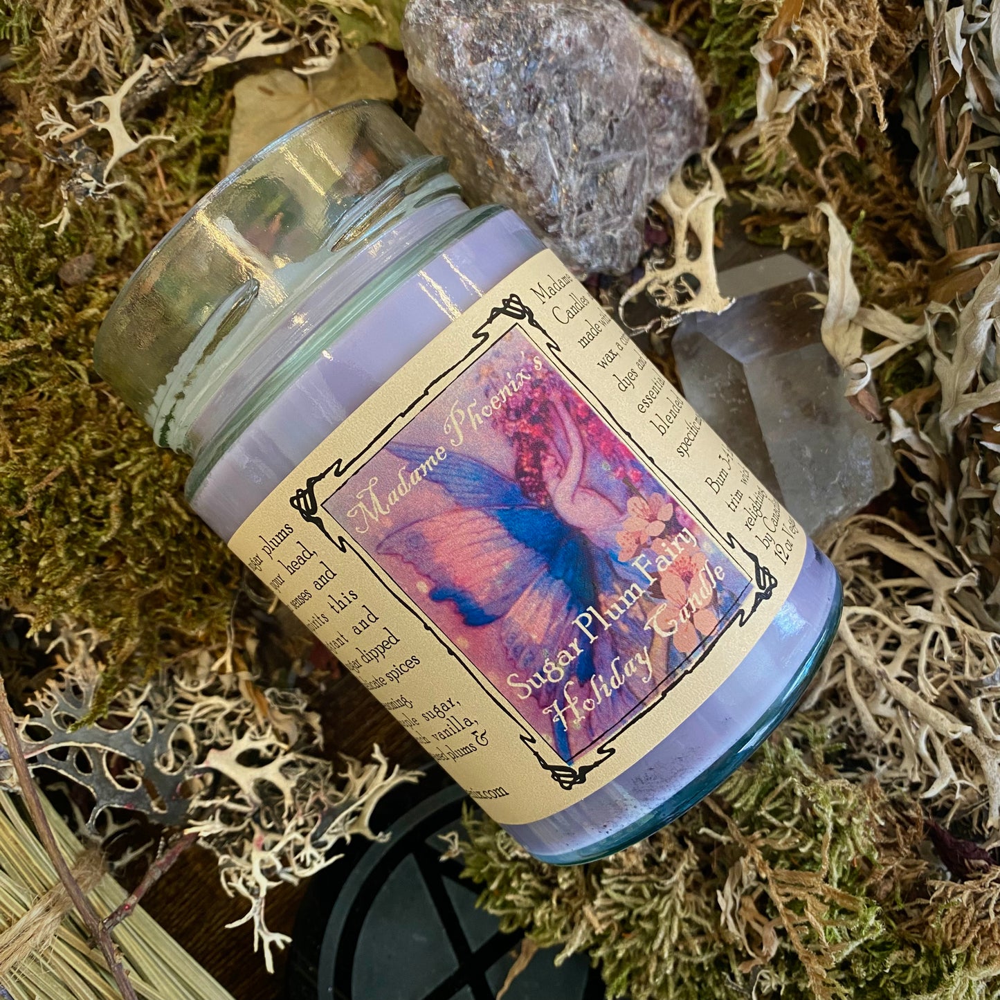 Bougie d’hiver Fée Dragée