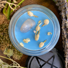 Load image into Gallery viewer, Crystal Magic Angelite Spell Candle

