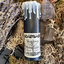 Load image into Gallery viewer, Shadows &amp; Moonlight Halloween Samhain Spell Candle
