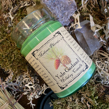 Load image into Gallery viewer, Yule Garland Holiday Magic Candle
