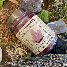 Load image into Gallery viewer, Crystal Magic Garnet Spell Candle
