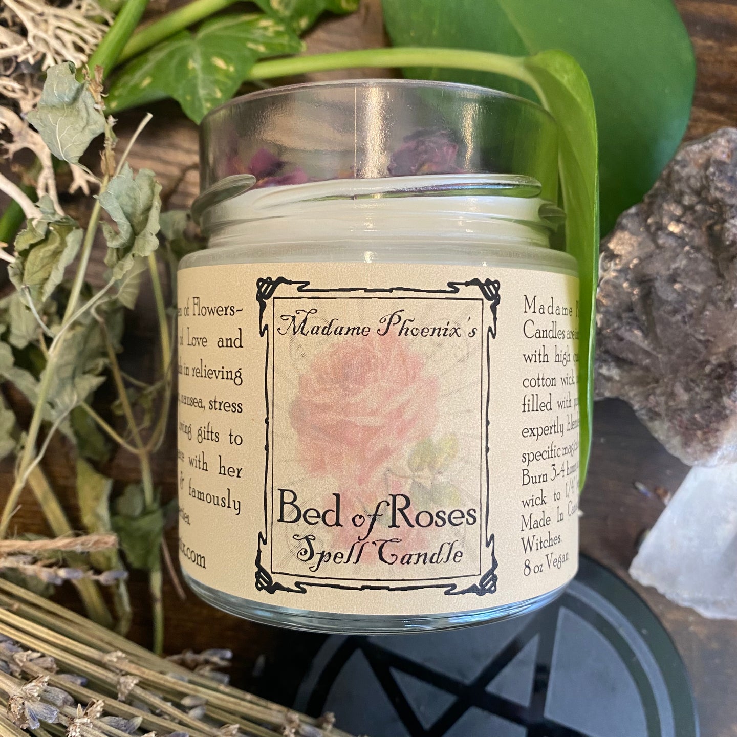 Bed of Roses Spell Candle