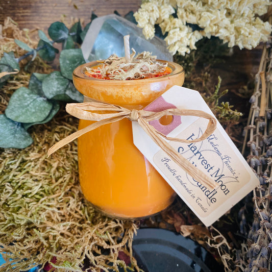 Harvest Moon Blessing Mini Spell Candles with Essential Oil Magical Blend