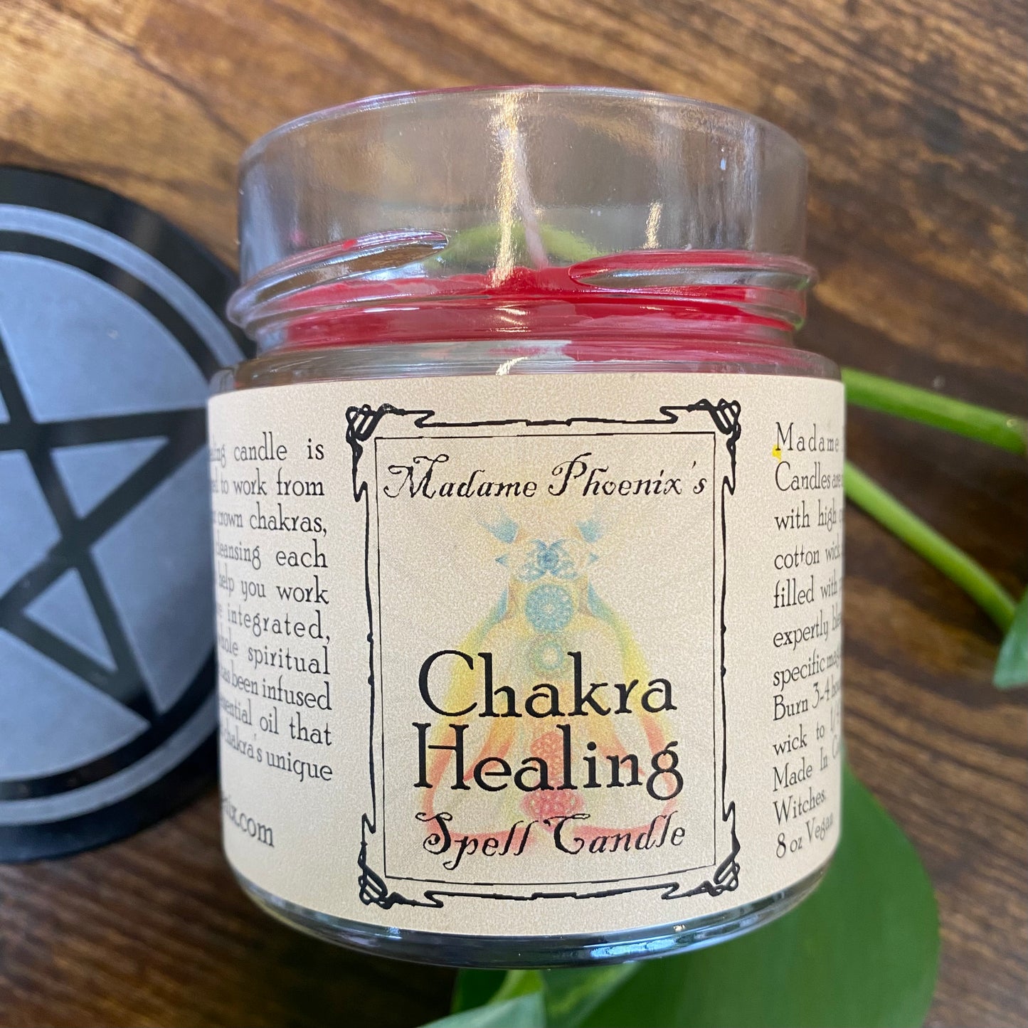 Bougie de sort magique chargée de Reiki d’équilibrage des chakras