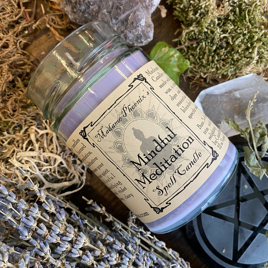 Bougie de sort de méditation consciente
