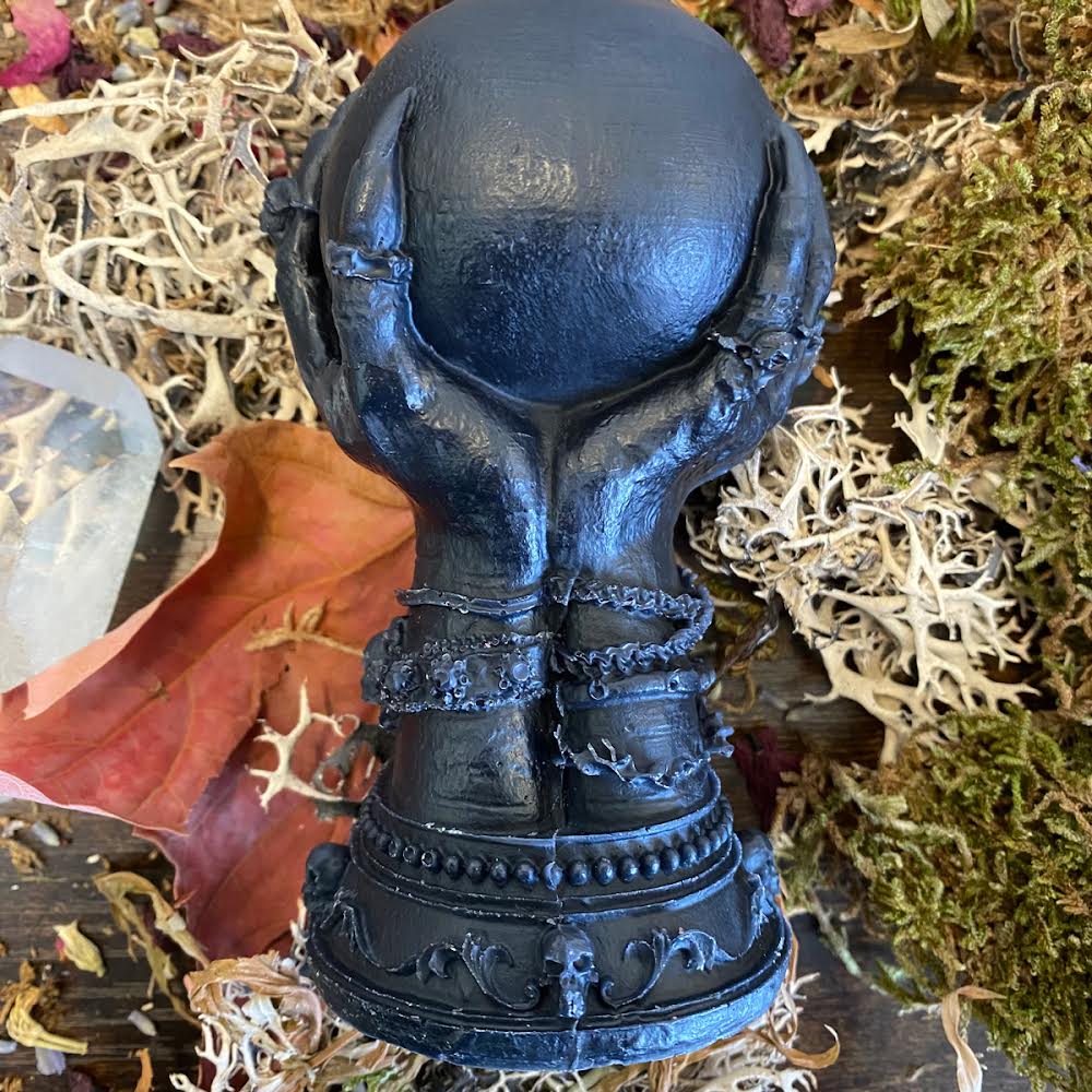 Bougie de sort de sorcières de boule de cristal