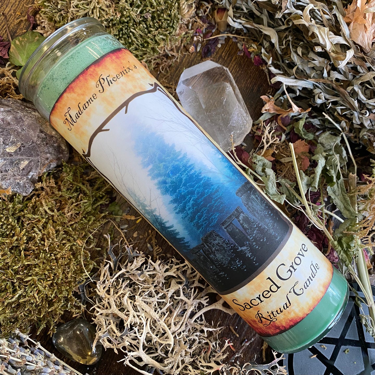 Sacred Grove Forest Magic Spell Candle