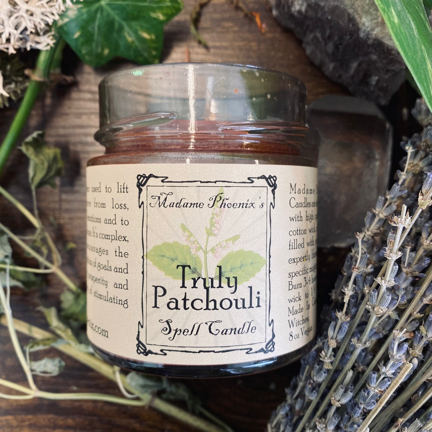 Patchouli Love & Prosperity All Natural Herbal Blessing Candle