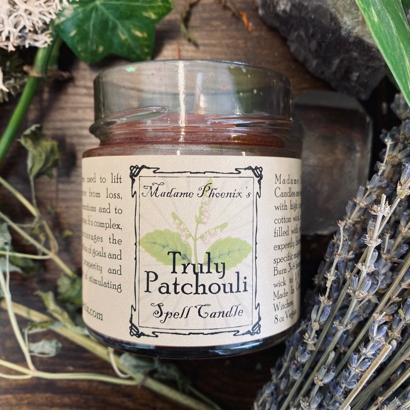 Patchouli Love & Prosperity All Natural Herbal Blessing Candle