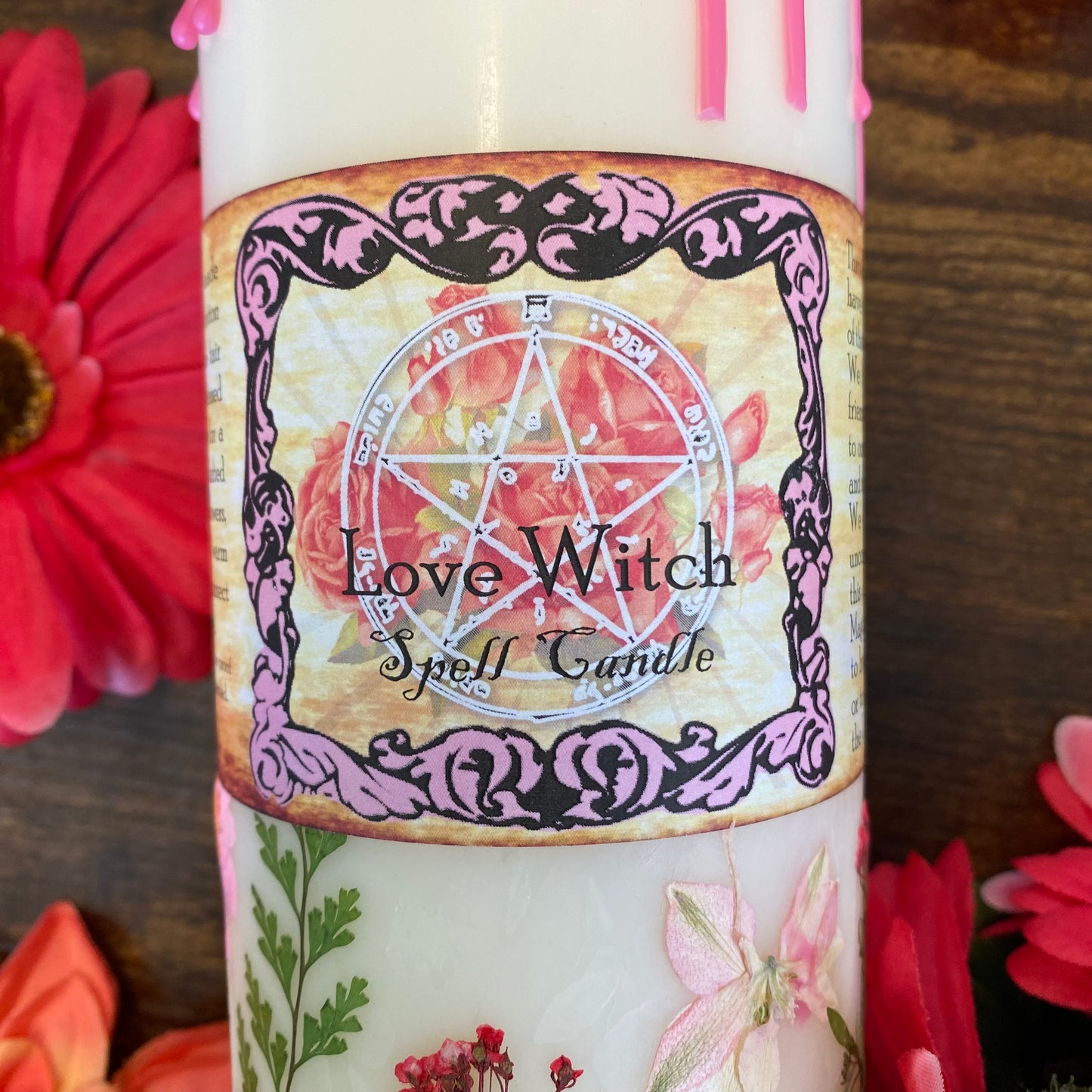 Bougie pilier géante Love Witch