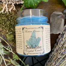 Load image into Gallery viewer, Crystal Magic Sodalite Spell Candle
