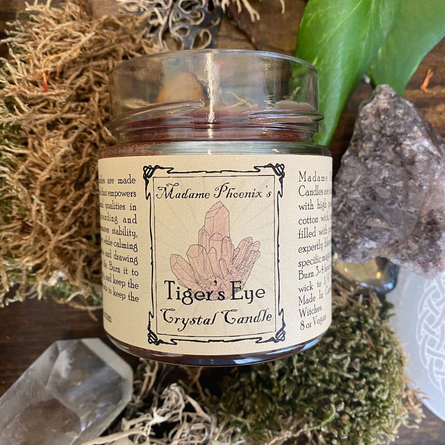 Crystal Magic Tiger's Eye Spell Candle