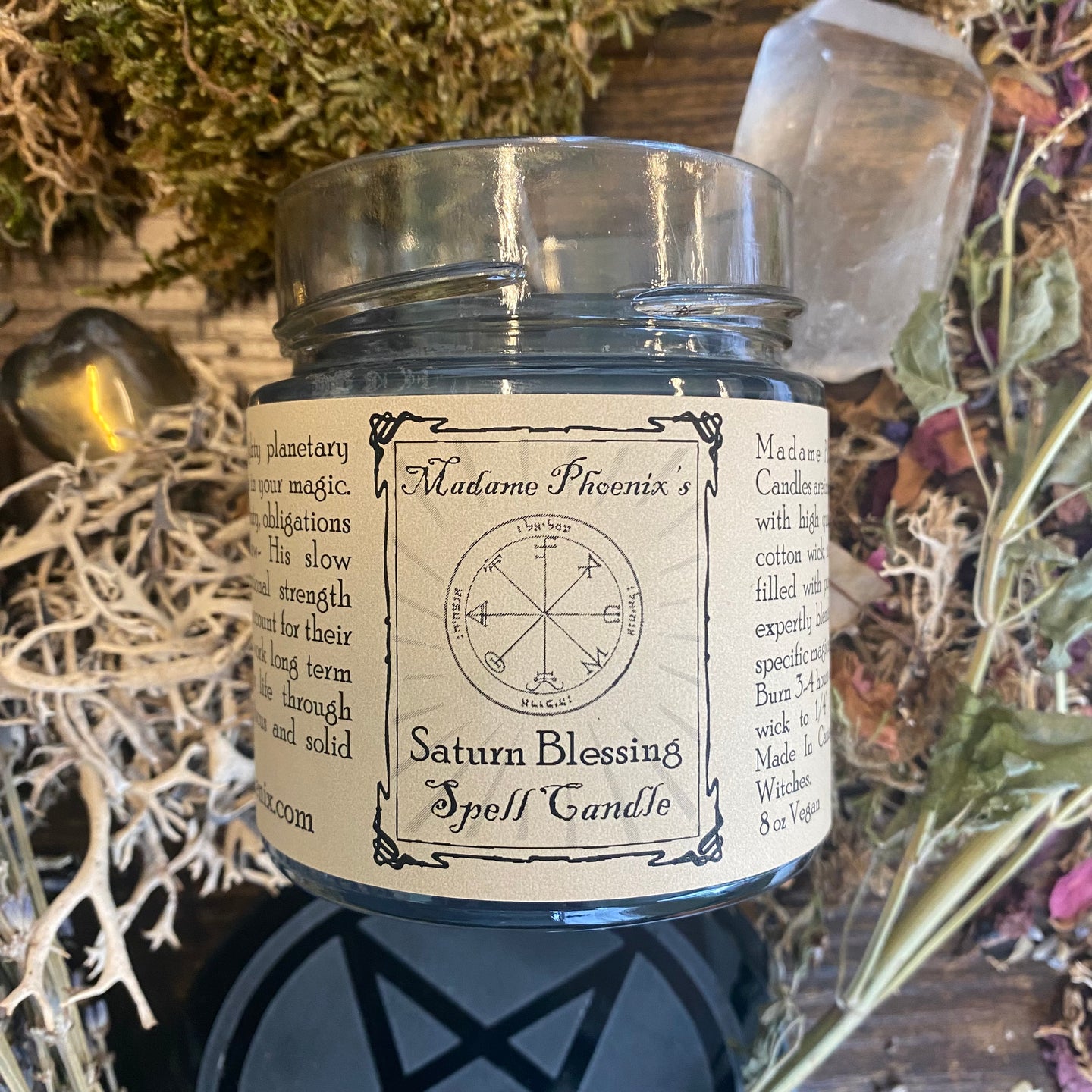 Planetary Magic Saturn Spell Candle
